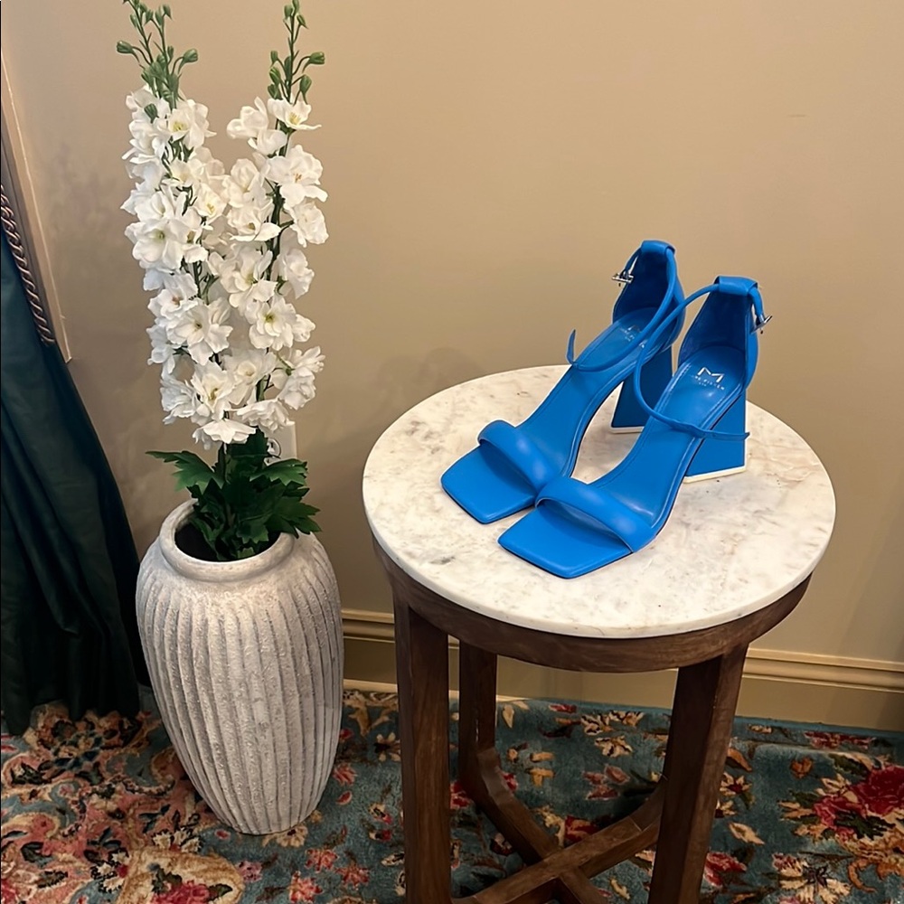 Marc Fisher Vibrant Blue Heeled Sandals